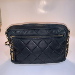 COPY - Vintage CHANEL Small QUILTED Messenger Bag